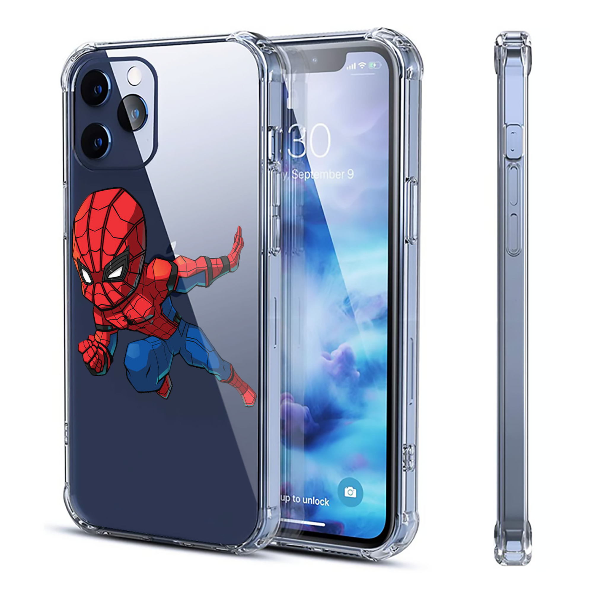 （画像用） アベンジャーズ The Avengers 【iPhone 12シリーズ対応】透明スマホケース（クリアソフトケース）